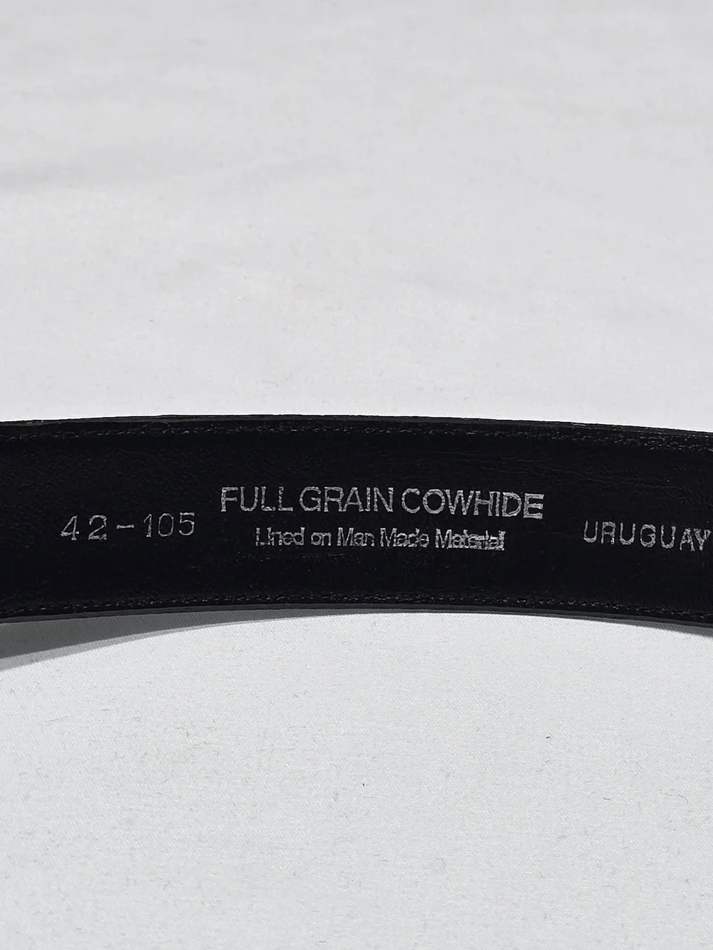 Vintage Brown Croc Embossed Full Grain Cowhide Leather Belt Size 42